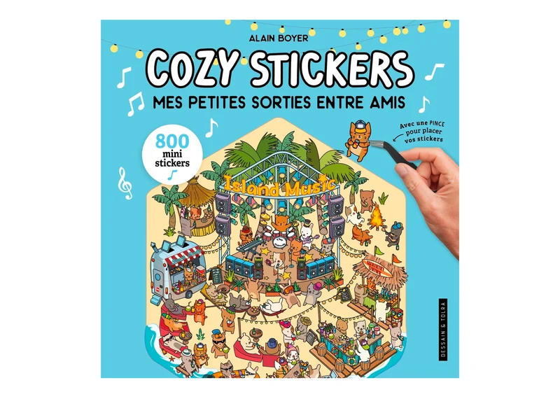 Album avec 800 stickers - Mes petites sorties entre amis + une pince