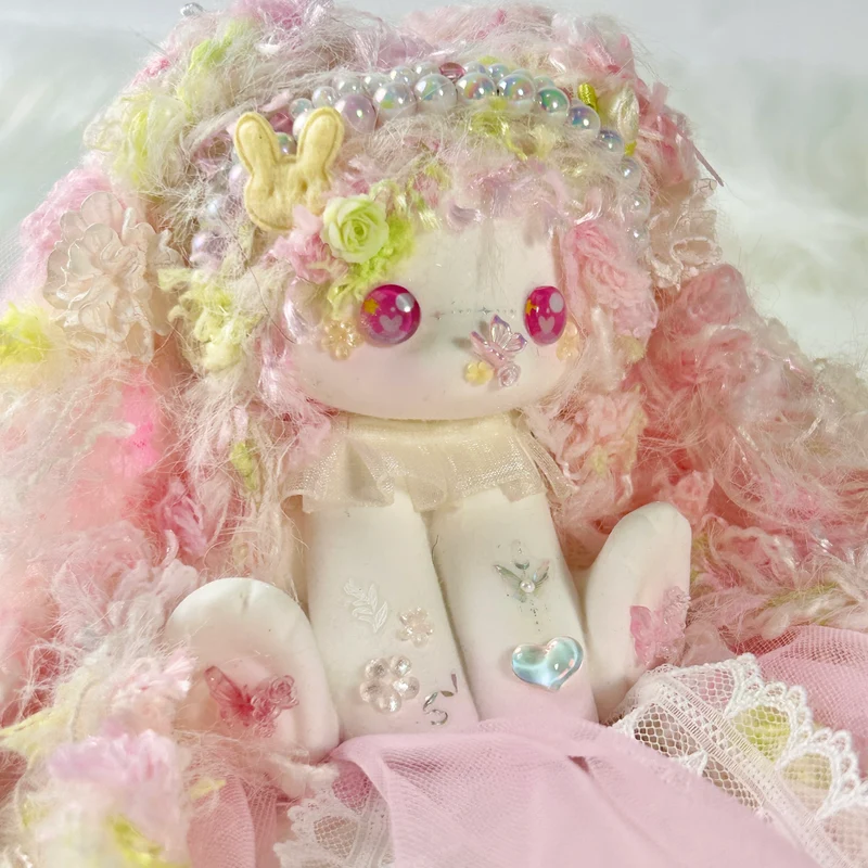 Spring Peach Candy Bunny