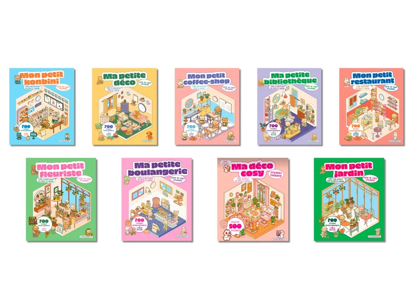 Album de 700 stickers repositionnables - Mon petit jardin + 1 pince incluse