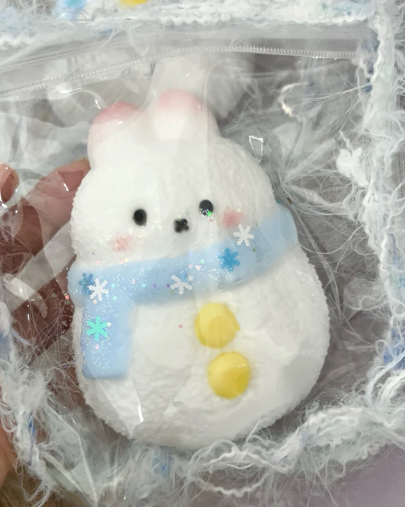 Snow Bunny Squishy Stress Relief Decompression Toy