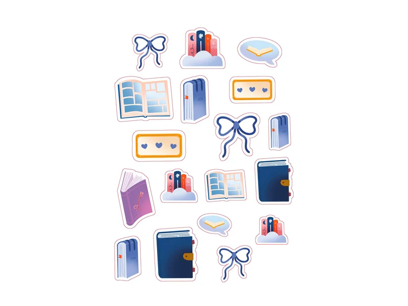 Cahier de stickers - Book Lover + 700 stickers par Eva Corbisier