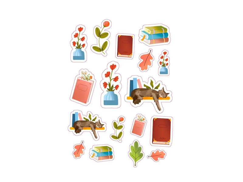 Cahier de stickers - Book Lover + 700 stickers par Eva Corbisier