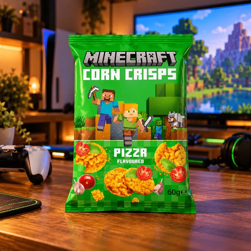 Minecraft Corn Crisps Pizza