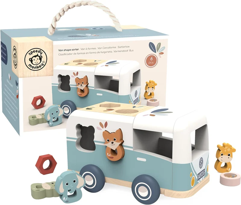 Wooden Van Shape Sorter