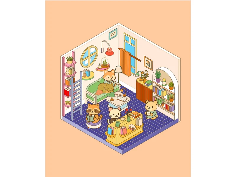 Album de 700 stickers repositionnables - Ma petite bibliothèque + 1 pince incluse