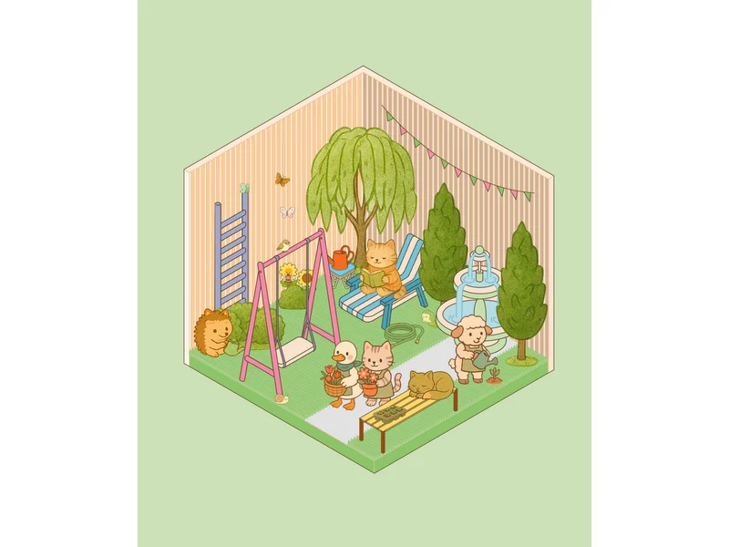 Album de 700 stickers repositionnables - Mon petit jardin + 1 pince incluse