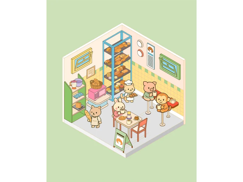 Album de 700 stickers repositionnables - Ma petite boulangerie + 1 pince incluse