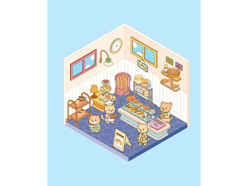Album de 700 stickers repositionnables - Ma petite boulangerie + 1 pince incluse