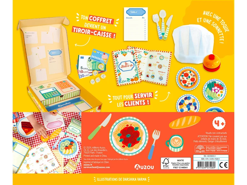 Mon coffret métier – Je joue au restaurant - Auzou