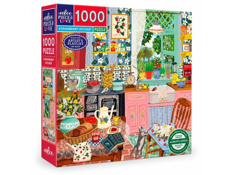 Puzzle Strawberry Kitchen - 1000 pièces - Eeboo