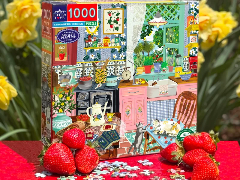 Puzzle Strawberry Kitchen - 1000 pièces - Eeboo