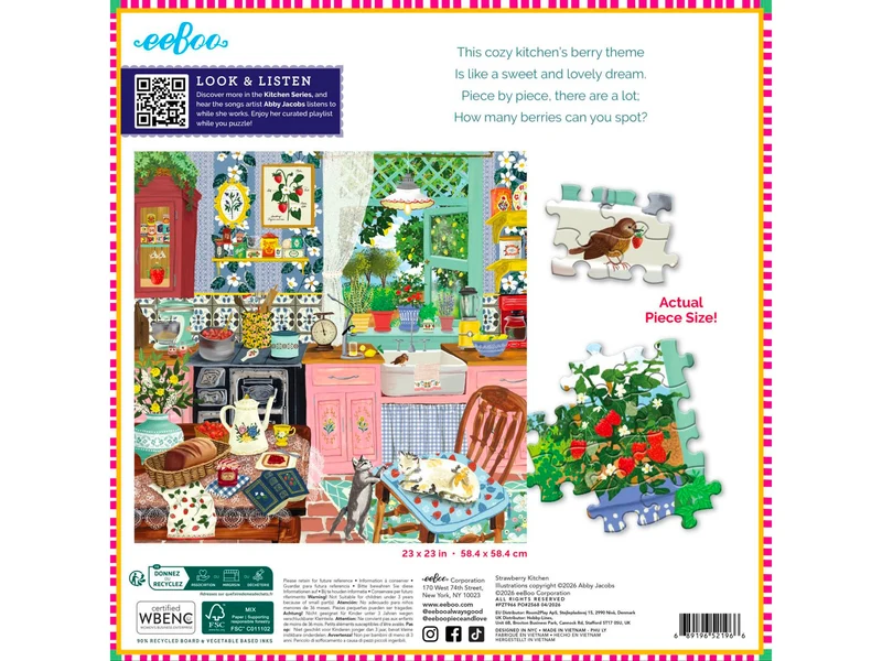 Puzzle Strawberry Kitchen - 1000 pièces - Eeboo