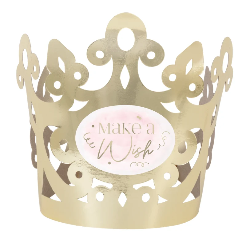 Blush Sweet 16 Birthday Tiaras with Stickers, 4 Count