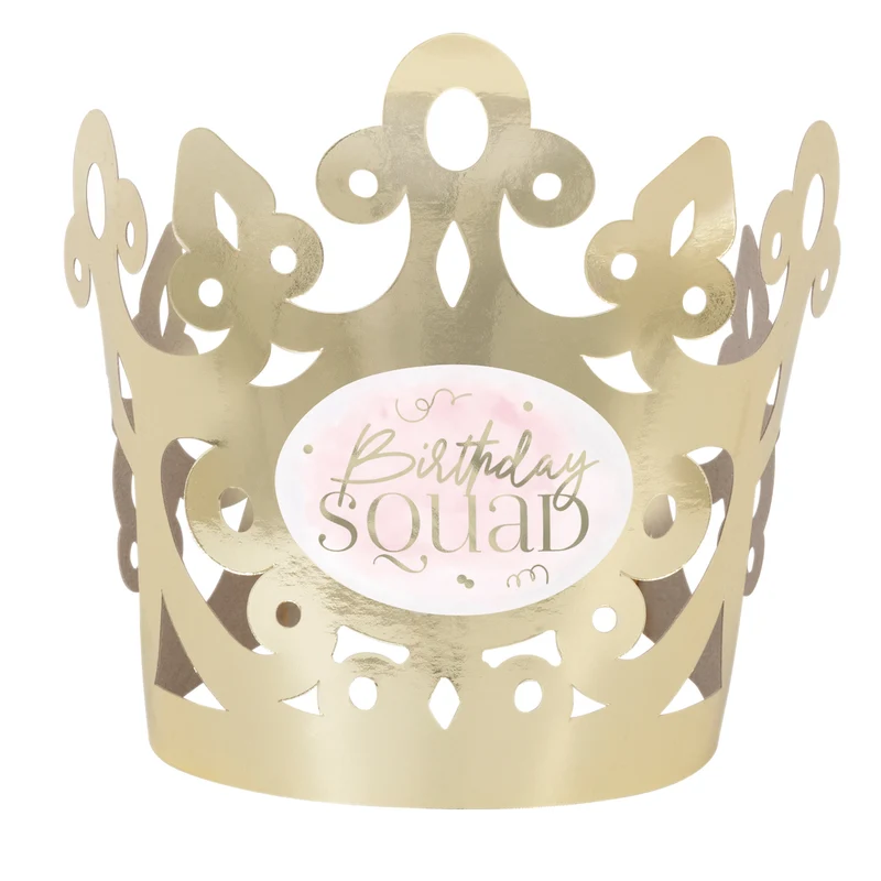 Blush Sweet 16 Birthday Tiaras with Stickers, 4 Count