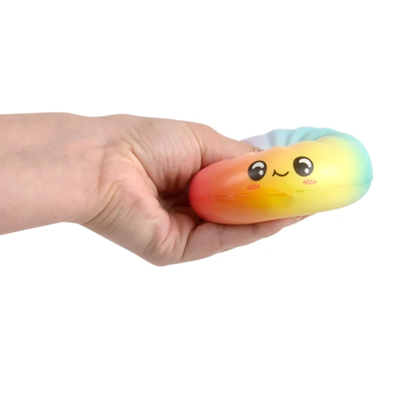 3.5" Dumpling Slow Rise Foam Squish Surprise (Rainbow Colors)- ok!