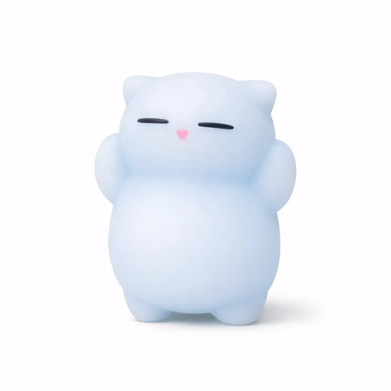 Mini Squishy Chat Bleu