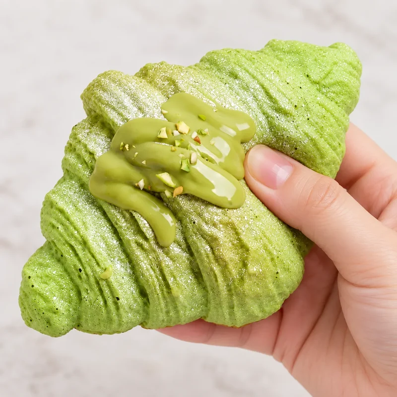 Matcha Croissant Squishy