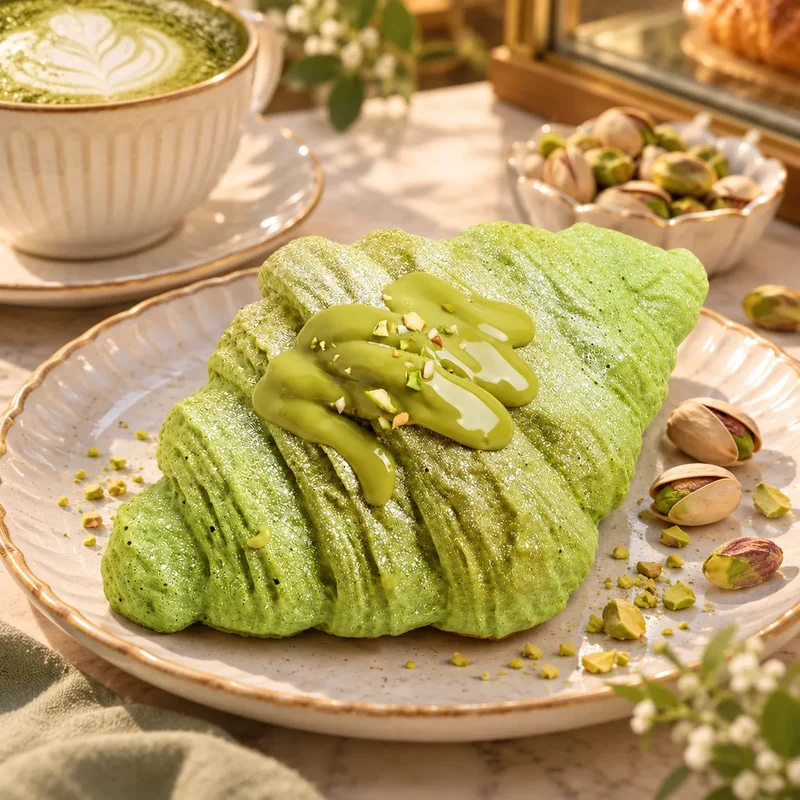 Matcha Croissant Squishy