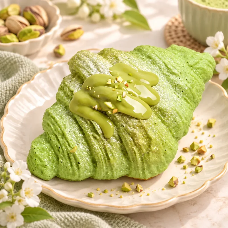 Matcha Croissant Squishy