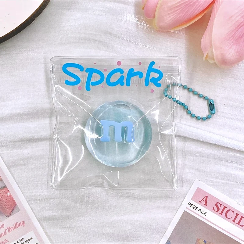 Transparent M&M Candy Squishy Stress Relief Decompression Toy