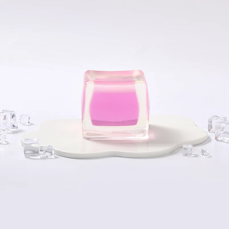 Crystal Pink Ice Cube Taba Squishy