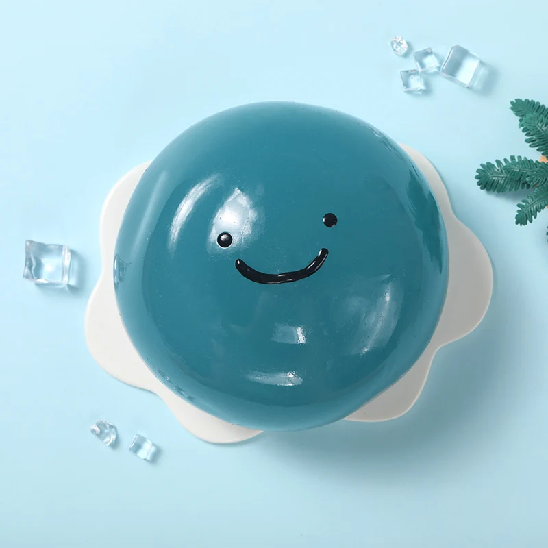 1600g Crystal Teal Smile Ball Taba Squishy