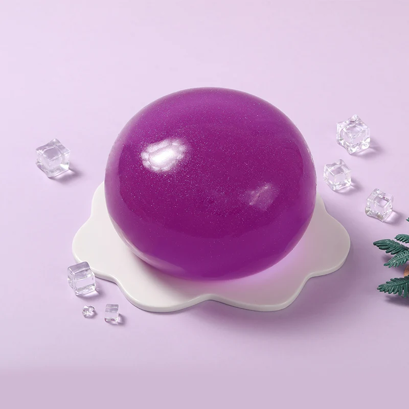 1600g Crystal Purple Ball Taba Squishy