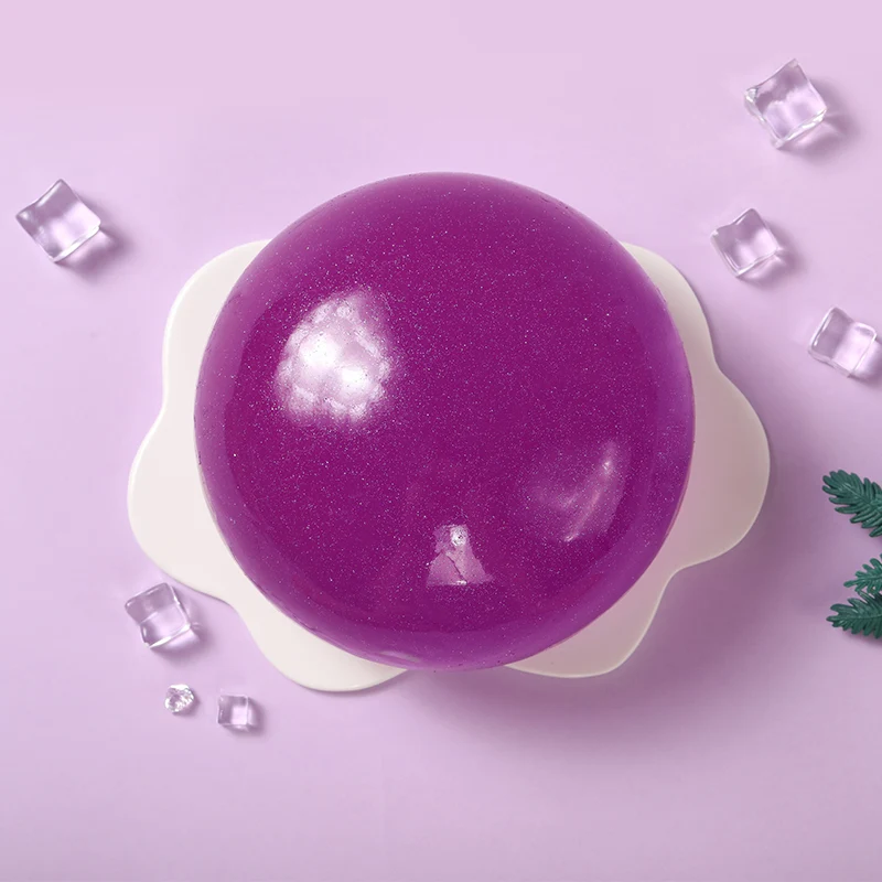 1600g Crystal Purple Ball Taba Squishy