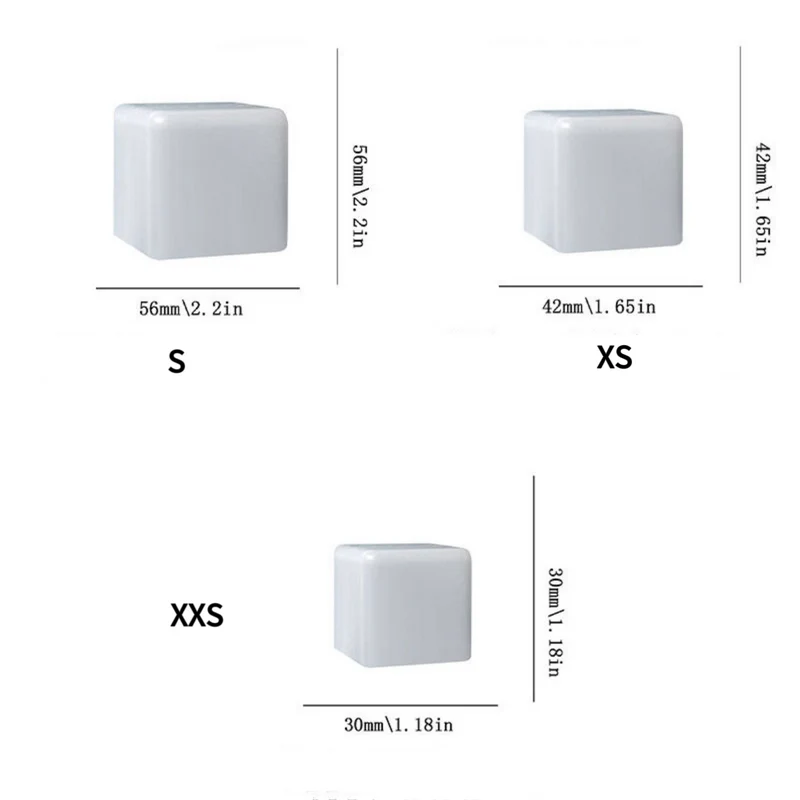 Square Ice Cube Silicone Molds