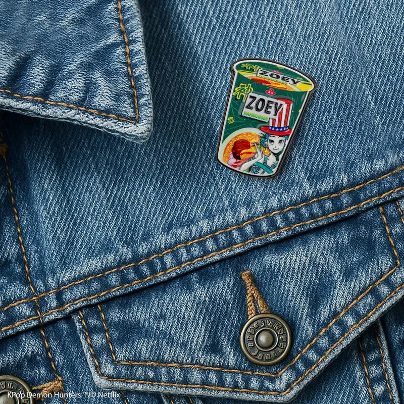 Zoey Hamburger Noodles Pin