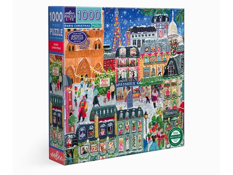 Puzzle Paris Christmas - 1000 pièces - Eeboo