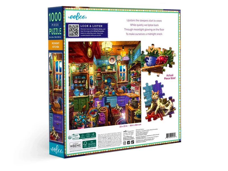 Puzzle Midnight Kitchen - 1000 pièces - Eeboo