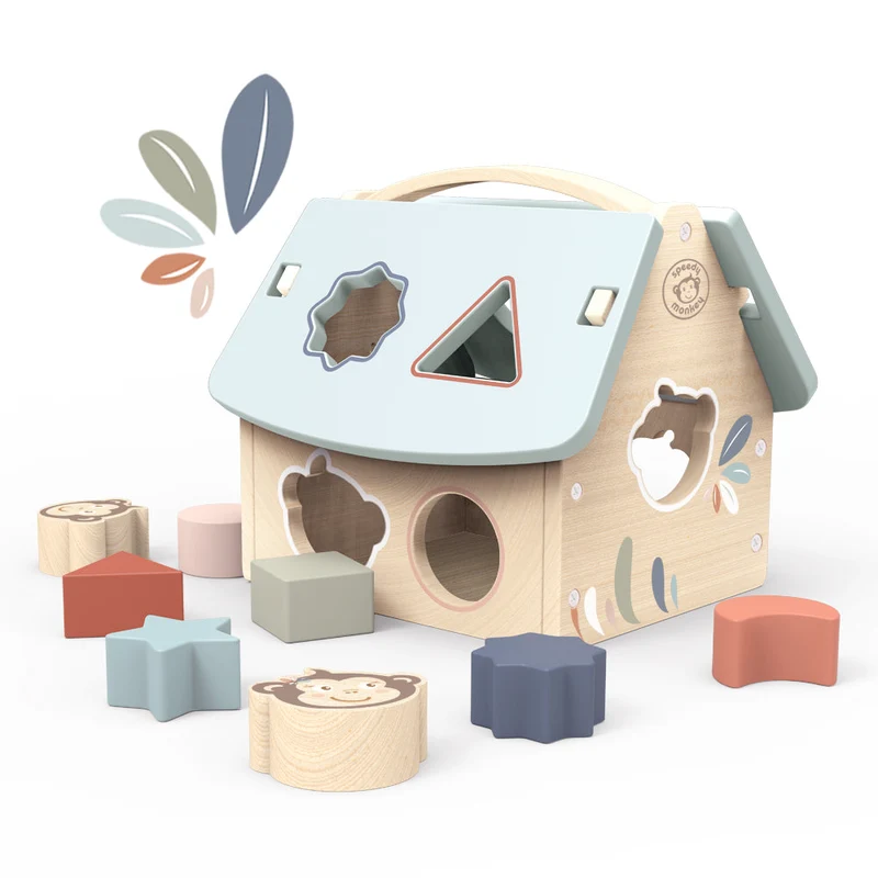 Wooden House Shape Sorter