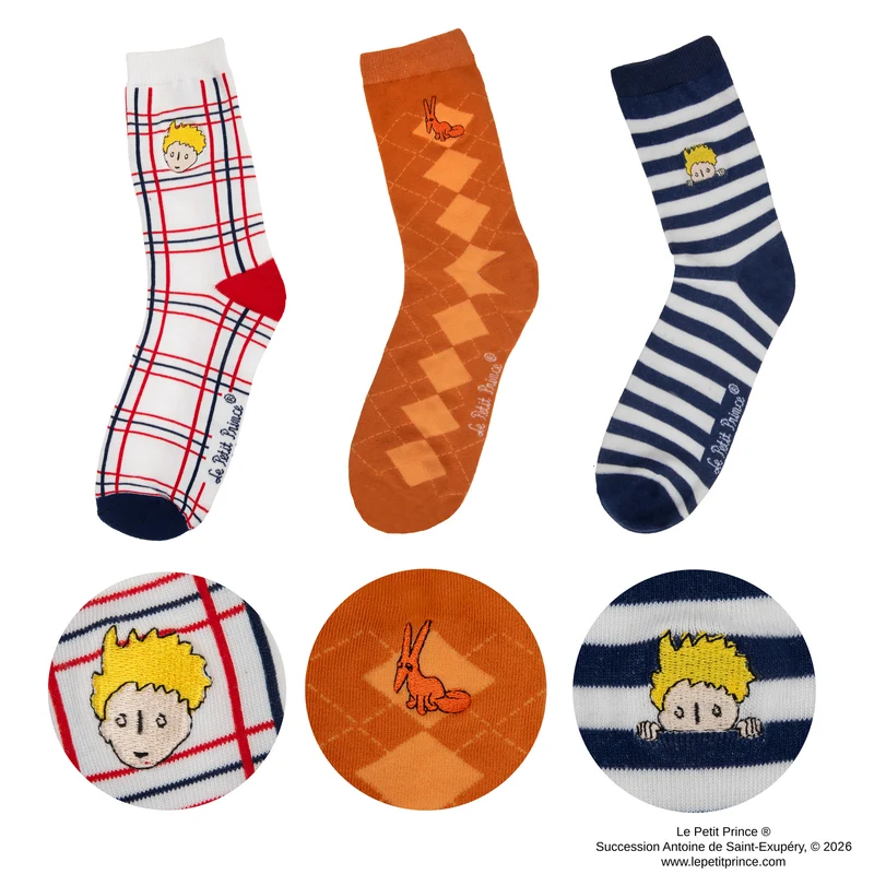 Set of 3 Le Petit Prince Socks