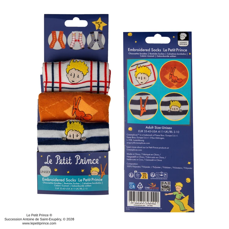 Set of 3 Le Petit Prince Socks