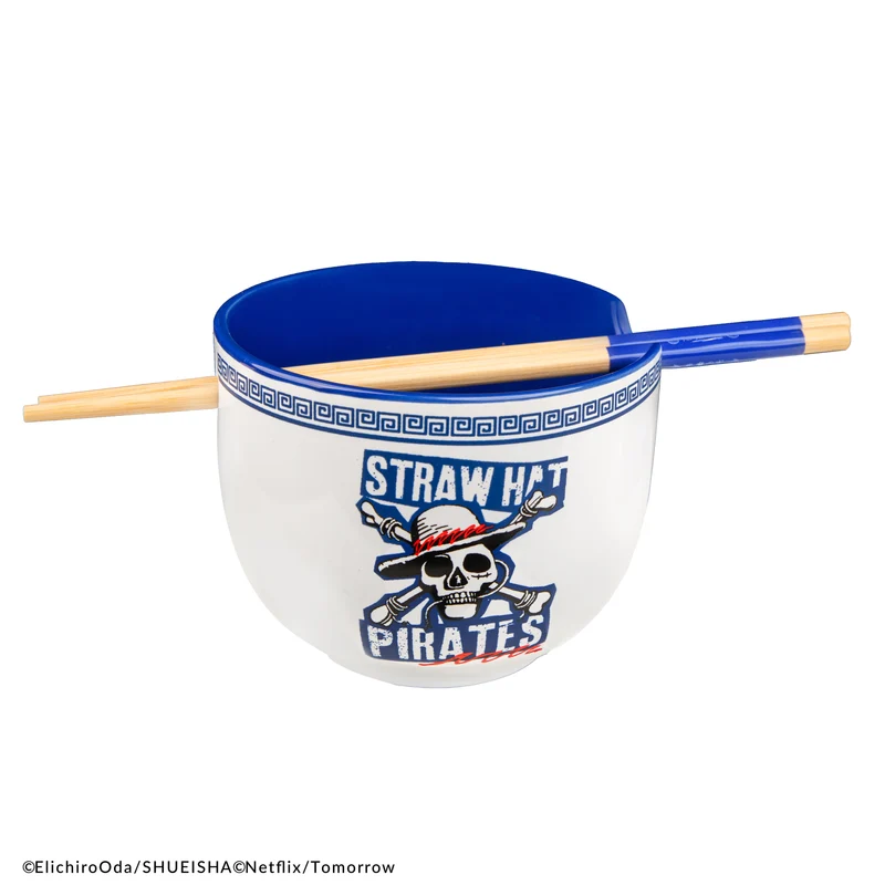 Devil Fruit Ramen bowl with Chopsticks