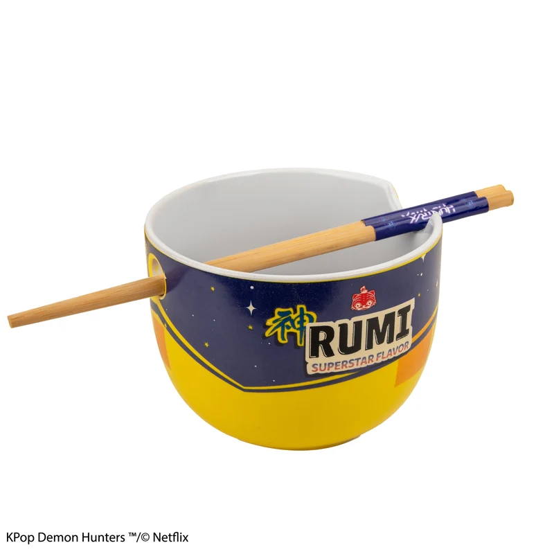 Rumi Superstar Flavor Ramen bowl with Chopsticks