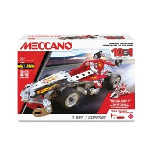 Meccano 10 in 1 Race Car - Voiture de course 10 en 1