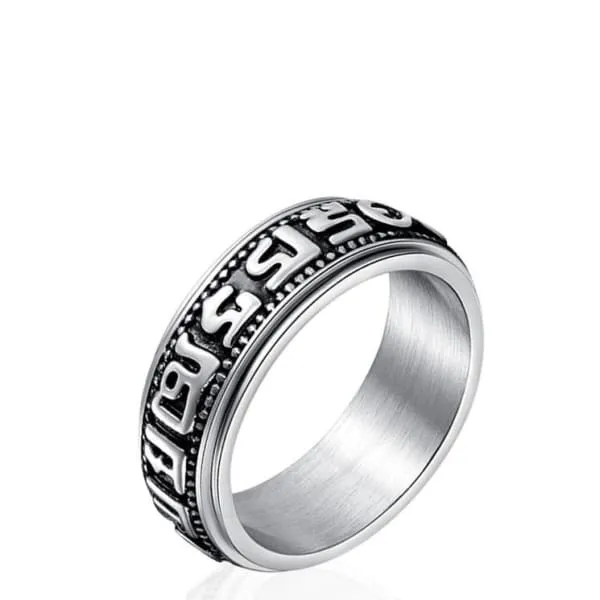 Bague Anti-Stress Mantra Tibétain