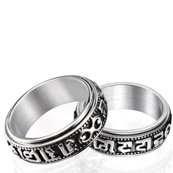 Bague Anti-Stress Mantra Tibétain