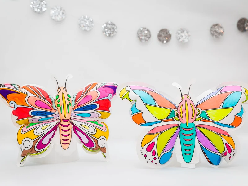 Coloriages gonflables Papillons et strass - Ara Créative