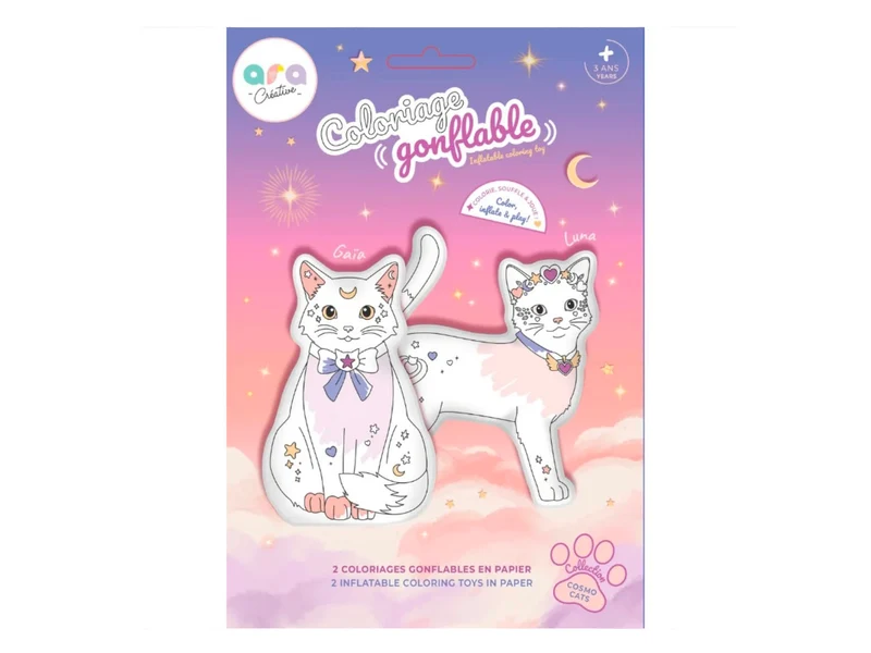 Coloriages gonflables Cosmo Cats - Ara Créative