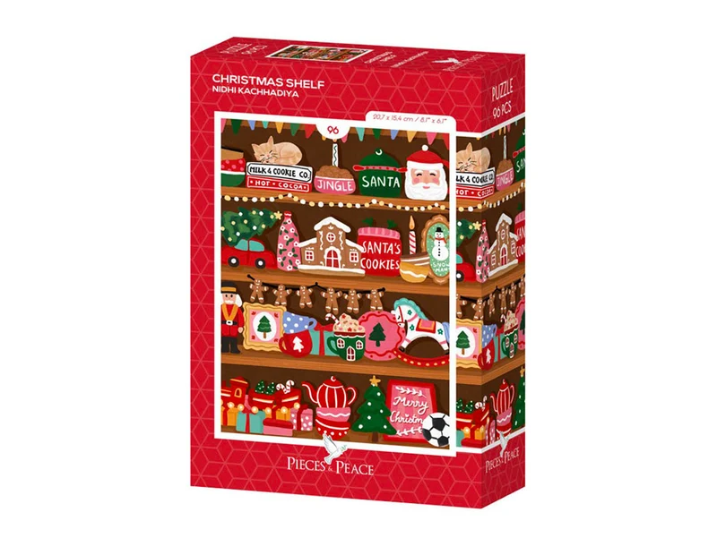 Mini Puzzle - Christmas Shelf 96 pièces - Pieces&Peace