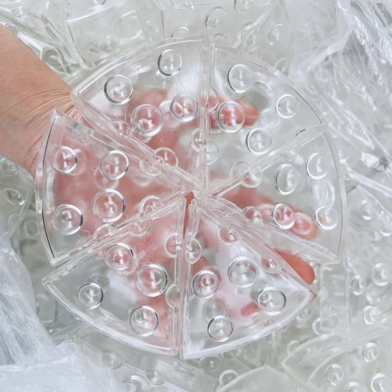 Transparent Cheese Stress Ball Skin w/ Plug