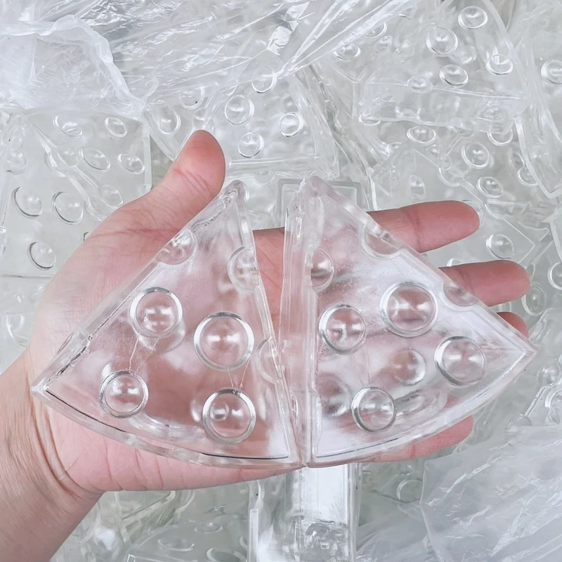Transparent Cheese Stress Ball Skin w/ Plug
