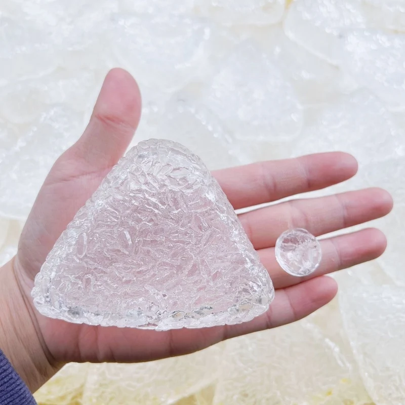 Transparent Rice Ball Stress Ball Skin w/ Plug