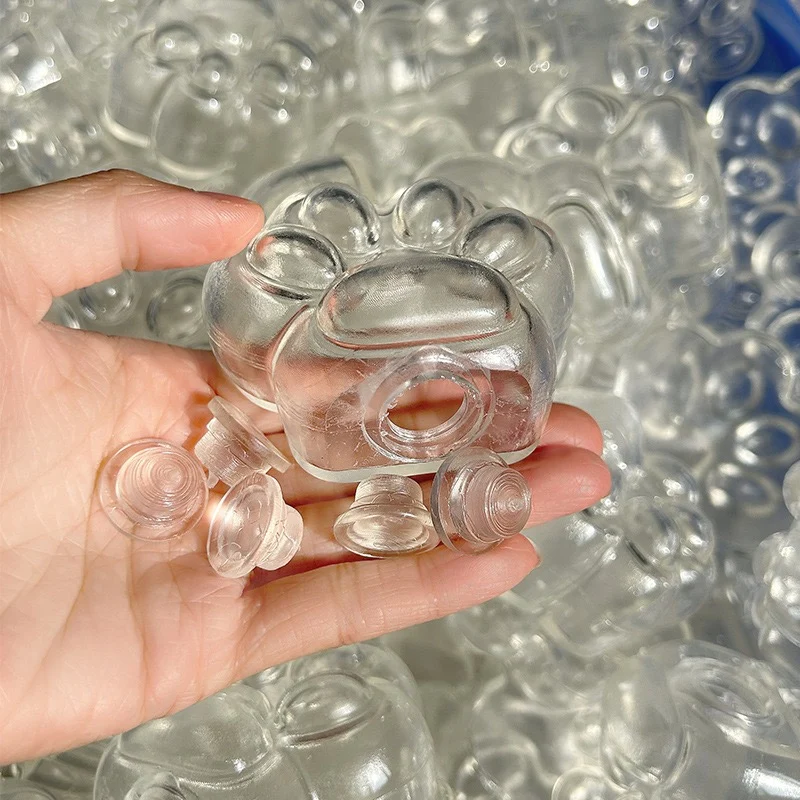 Transparent Cat Paw Stress Ball Skin w/ Plug