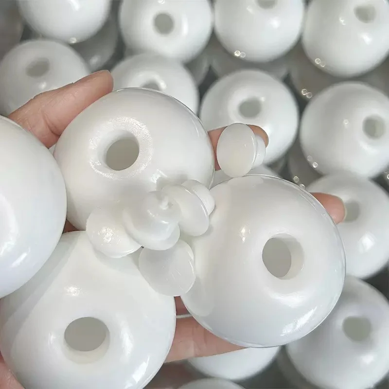 White Stress Ball Skin 5.5cm w/ Plug