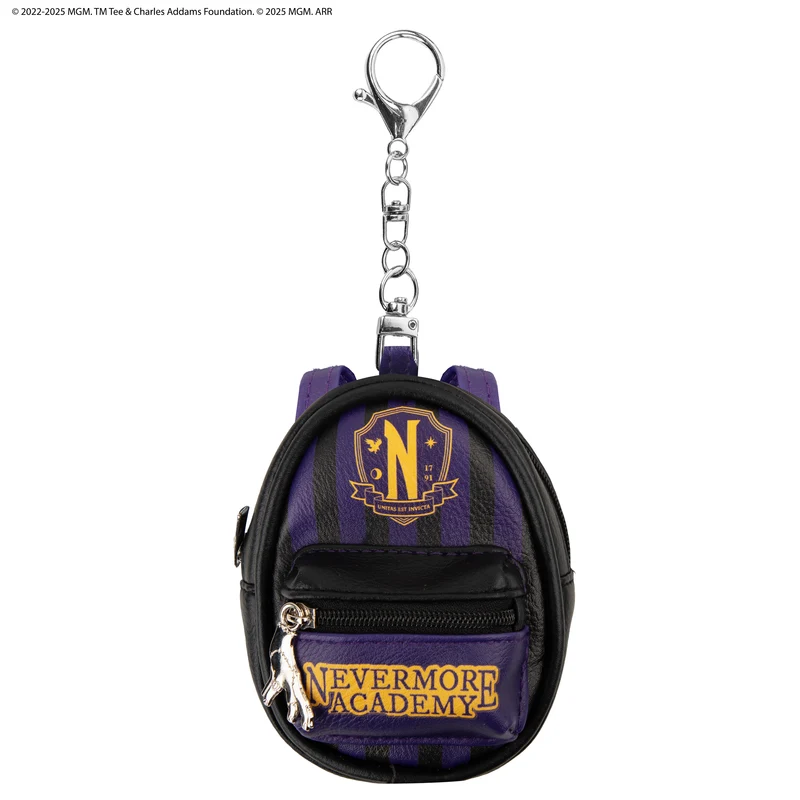 Nevermore Academy Purple Keychain Pouch