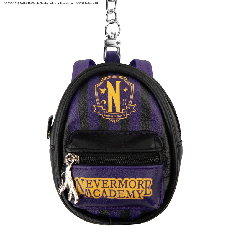 Nevermore Academy Purple Keychain Pouch